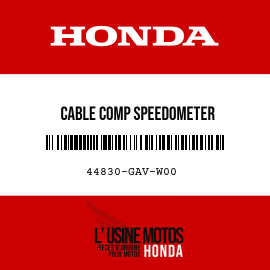 image de 44830-GAV-W00 CABLE COMP SPEEDOMETER