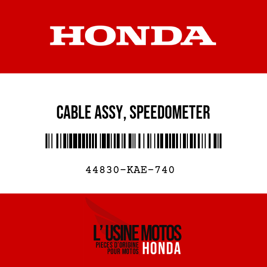 image de 44830-KAE-740 CABLE ASSY, SPEEDOMETER