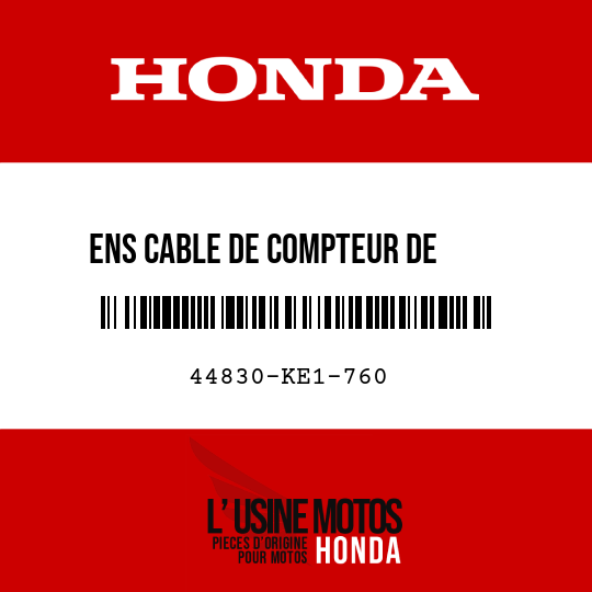 image de 44830-KE1-760 ENS CABLE DE COMPTEUR DE     VITESSE