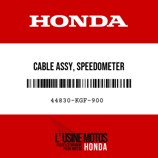 image de 44830-KGF-900 CABLE ASSY, SPEEDOMETER