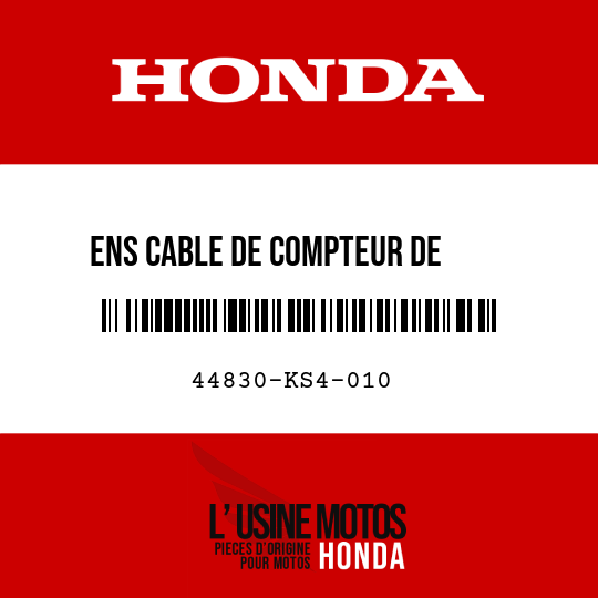 image de 44830-KS4-010 ENS CABLE DE COMPTEUR DE     VITESSE