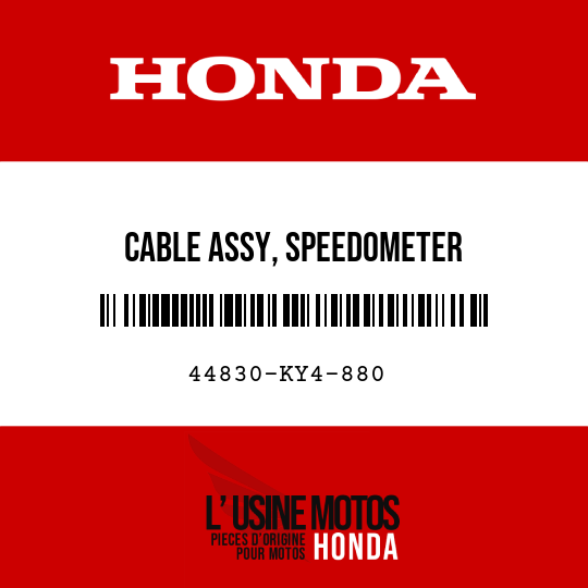 image de 44830-KY4-880 CABLE ASSY, SPEEDOMETER