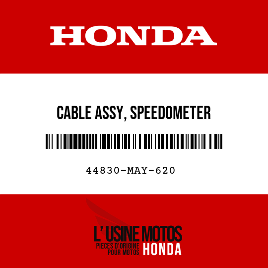 image de 44830-MAY-620 CABLE ASSY, SPEEDOMETER