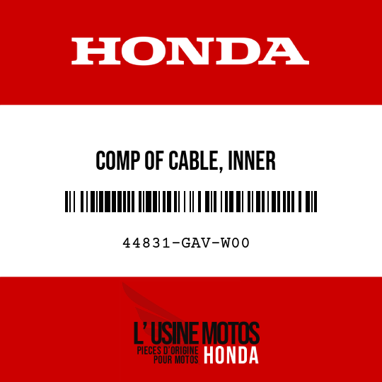image de 44831-GAV-W00 COMP OF CABLE, INNER