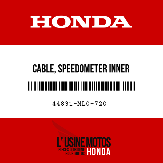 image de 44831-ML0-720 CABLE, SPEEDOMETER INNER