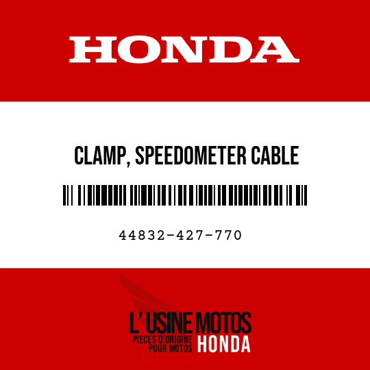 image de 44832-427-770 CLAMP, SPEEDOMETER CABLE
