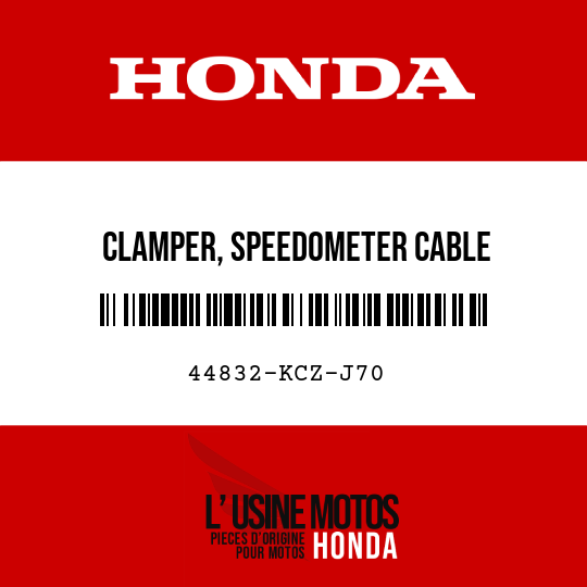 image de 44832-KCZ-J70 CLAMPER, SPEEDOMETER CABLE