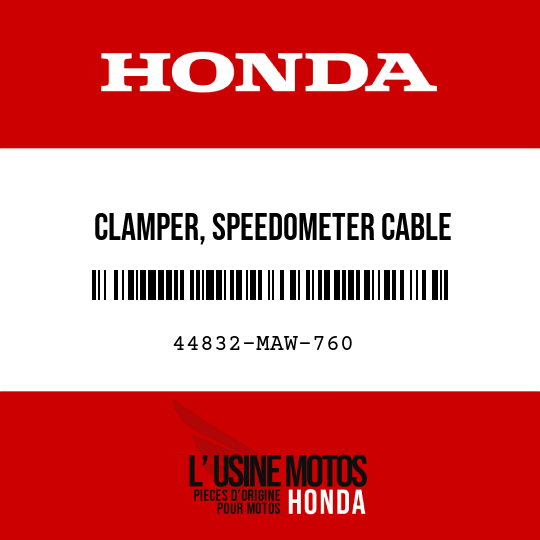 image de 44832-MAW-760 CLAMPER, SPEEDOMETER CABLE