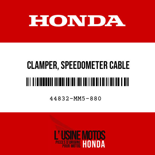 image de 44832-MM5-880 CLAMPER, SPEEDOMETER CABLE