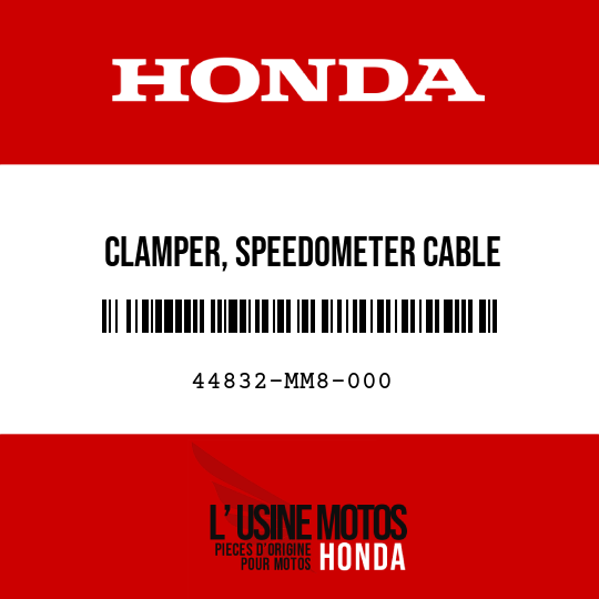 image de 44832-MM8-000 CLAMPER, SPEEDOMETER CABLE