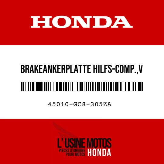 image de 45010-GC8-305ZA BRAKEANKERPLATTE HILFS-COMP.,V NH35M