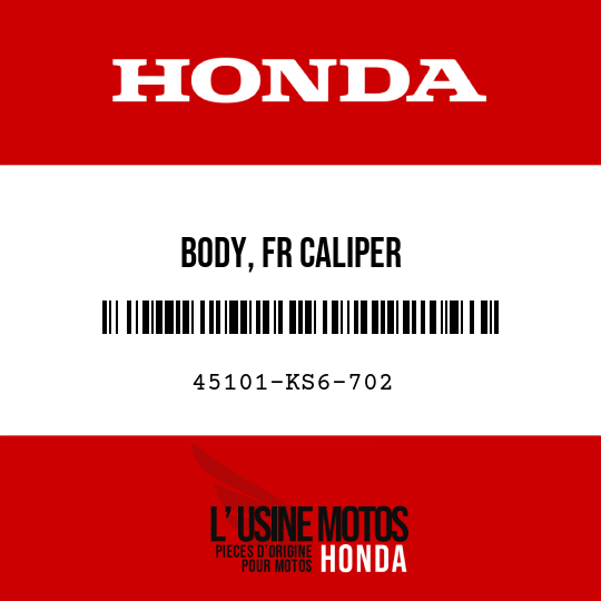 image de 45101-KS6-702 BODY, FR CALIPER