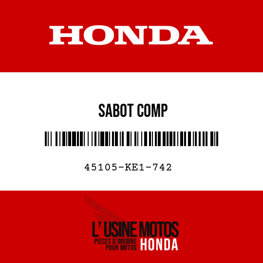 image de 45105-KE1-742 SABOT COMP