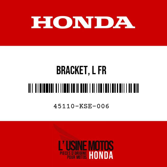 image de 45110-KSE-006 BRACKET, L FR