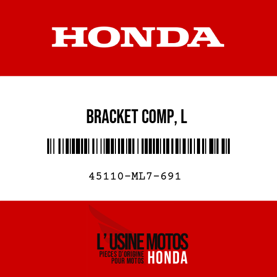 image de 45110-ML7-691 BRACKET COMP, L