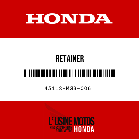 image de 45112-MG3-006 RETAINER
