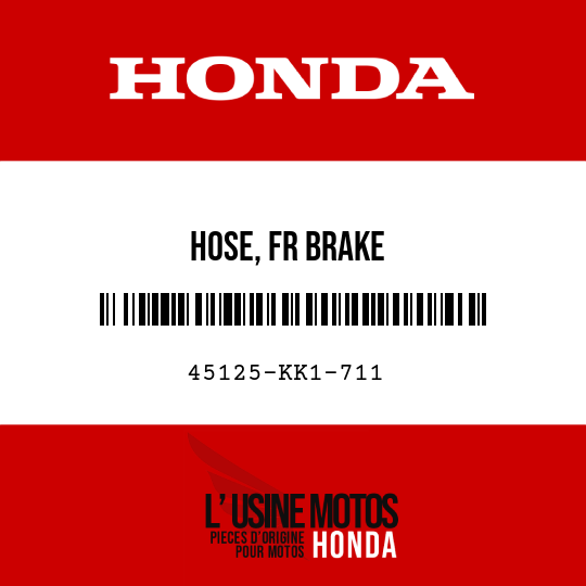 image de 45125-KK1-711 HOSE, FR BRAKE