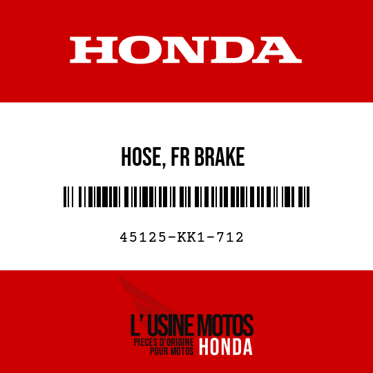 image de 45125-KK1-712 HOSE, FR BRAKE