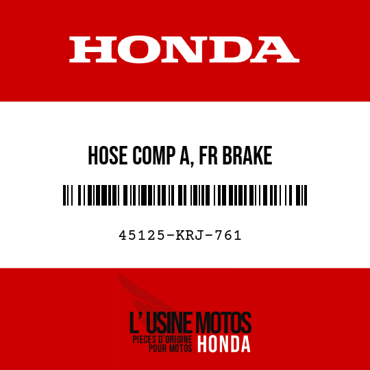 image de 45125-KRJ-761 HOSE COMP A, FR BRAKE