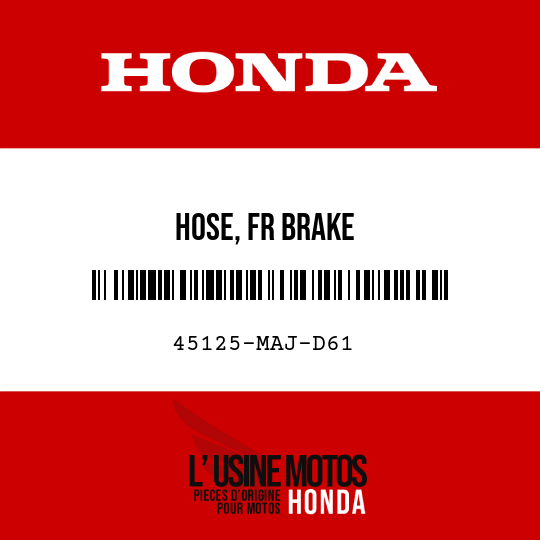 image de 45125-MAJ-D61 HOSE, FR BRAKE