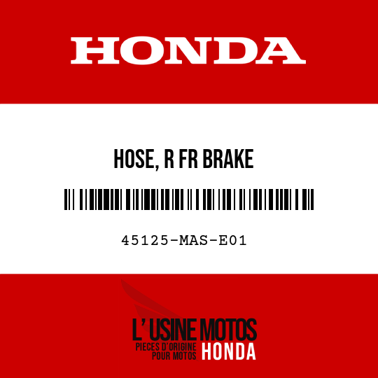 image de 45125-MAS-E01 HOSE, R FR BRAKE