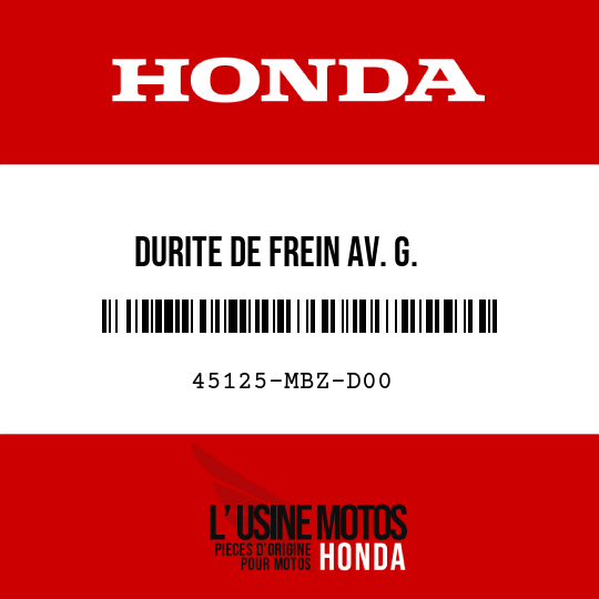 image de 45125-MBZ-D00 DURITE DE FREIN AV. G.