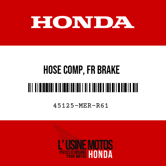 image de 45125-MER-R61 HOSE COMP, FR BRAKE