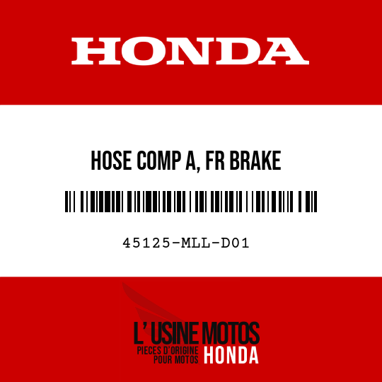 image de 45125-MLL-D01 HOSE COMP A, FR BRAKE