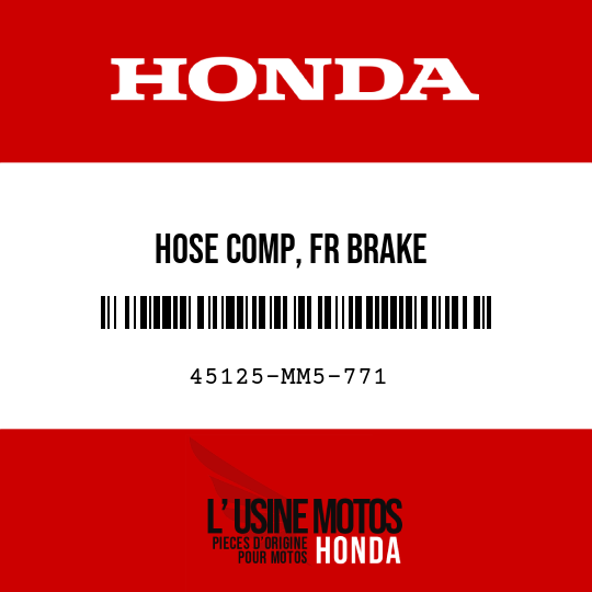 image de 45125-MM5-771 HOSE COMP, FR BRAKE