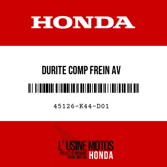 image de 45126-K44-D01 DURITE COMP FREIN AV