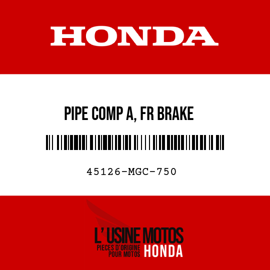 image de 45126-MGC-750 PIPE COMP A, FR BRAKE