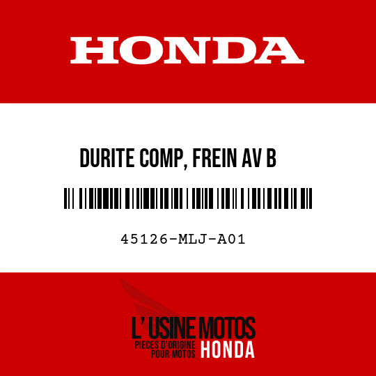 image de 45126-MLJ-A01 DURITE COMP, FREIN AV B