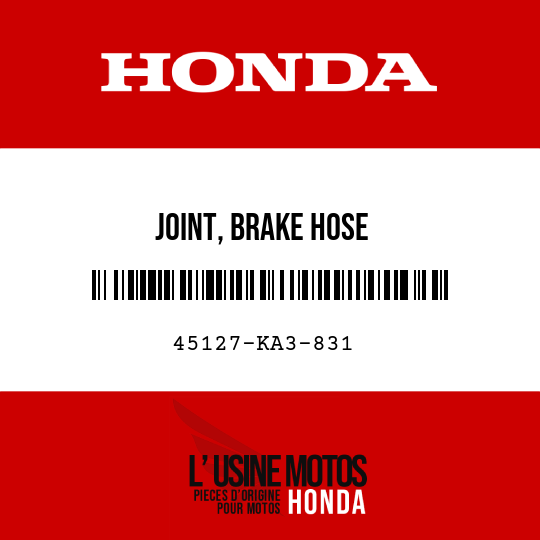 image de 45127-KA3-831 JOINT, BRAKE HOSE