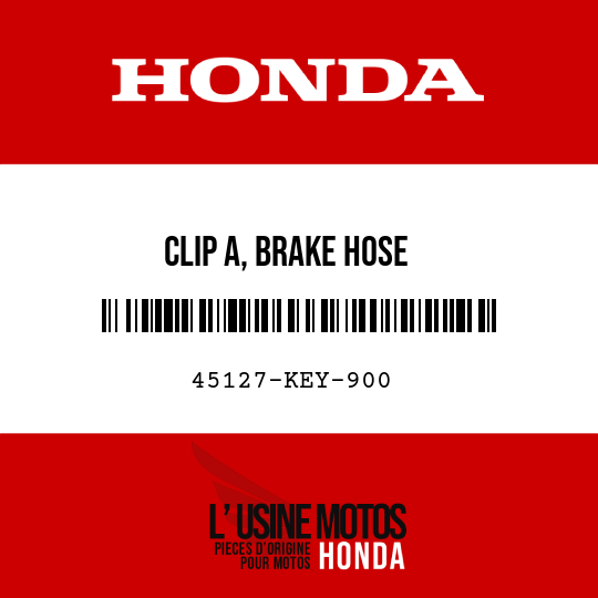 image de 45127-KEY-900 CLIP A, BRAKE HOSE