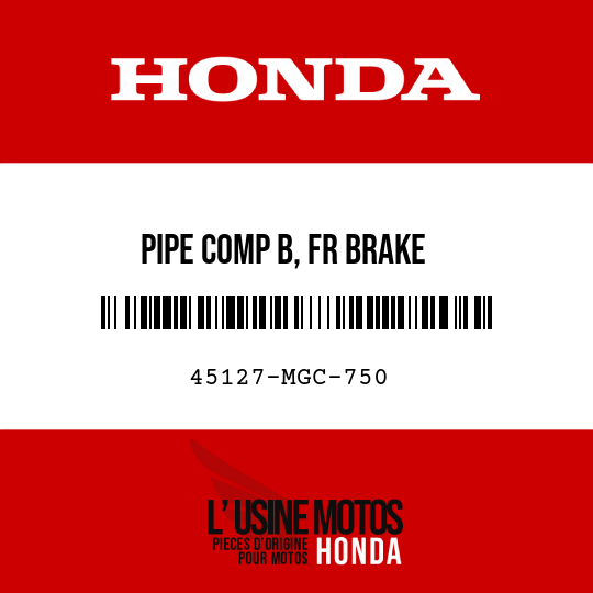 image de 45127-MGC-750 PIPE COMP B, FR BRAKE