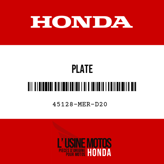 image de 45128-MER-D20 PLATE