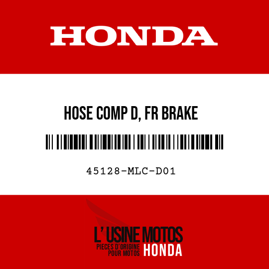 image de 45128-MLC-D01 HOSE COMP D, FR BRAKE