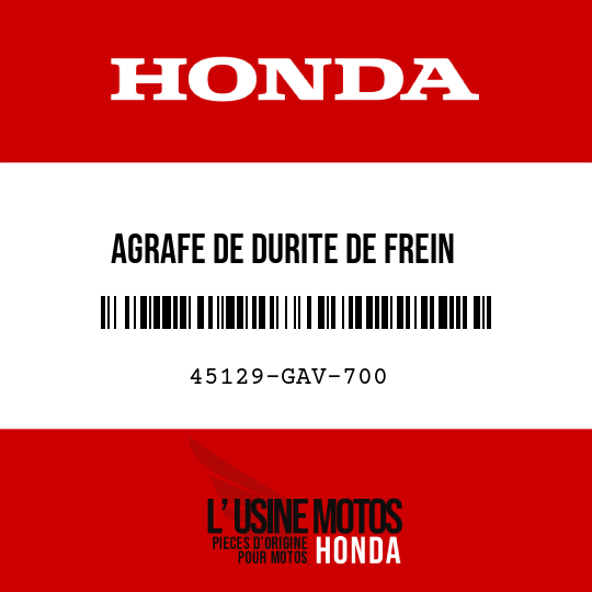 image de 45129-GAV-700 AGRAFE DE DURITE DE FREIN