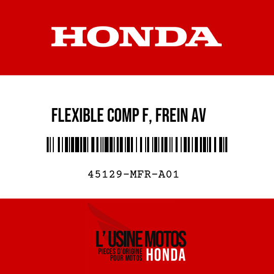 image de 45129-MFR-A01 FLEXIBLE COMP F, FREIN AV