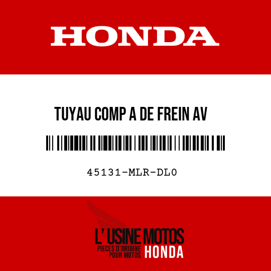 image de 45131-MLR-DL0 TUYAU COMP A DE FREIN AV