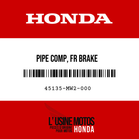 image de 45135-MW2-000 PIPE COMP, FR BRAKE