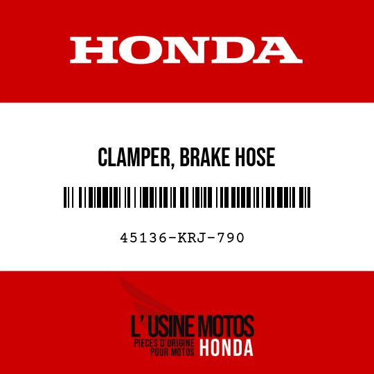 image de 45136-KRJ-790 CLAMPER, BRAKE HOSE