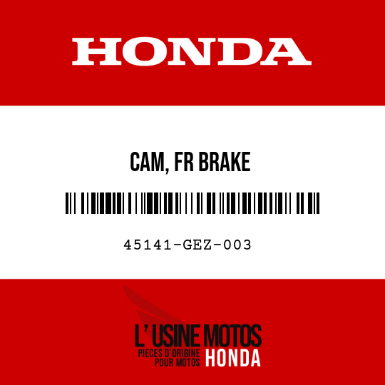 image de 45141-GEZ-003 CAM, FR BRAKE