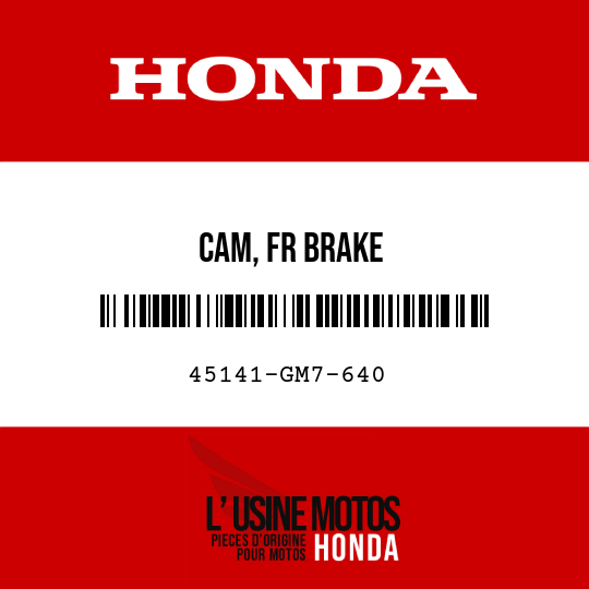 image de 45141-GM7-640 CAM, FR BRAKE