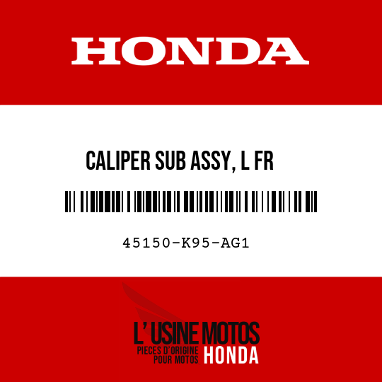 image de 45150-K95-AG1 CALIPER SUB ASSY, L FR