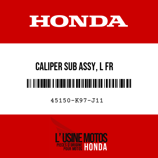 image de 45150-K97-J11 CALIPER SUB ASSY, L FR