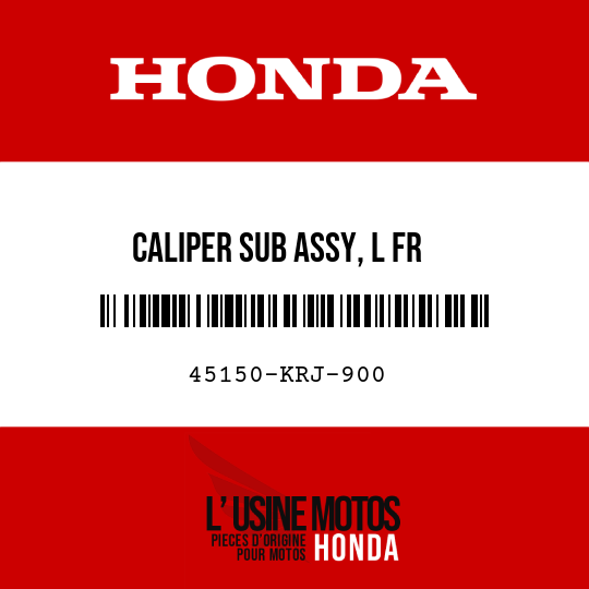 image de 45150-KRJ-900 CALIPER SUB ASSY, L FR