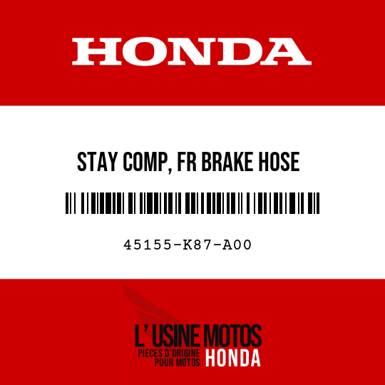image de 45155-K87-A00 STAY COMP, FR BRAKE HOSE