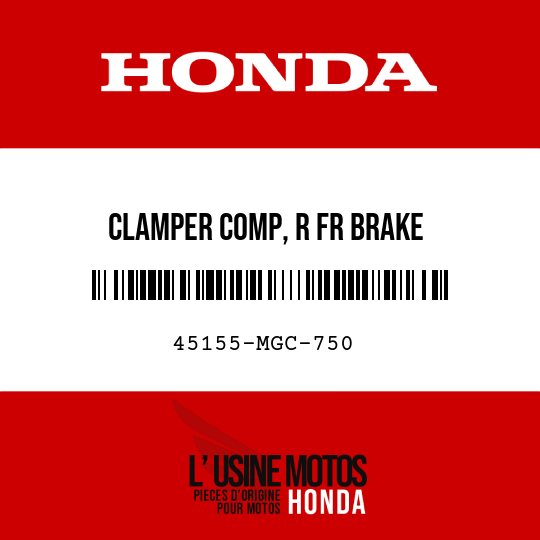 image de 45155-MGC-750 CLAMPER COMP, R FR BRAKE