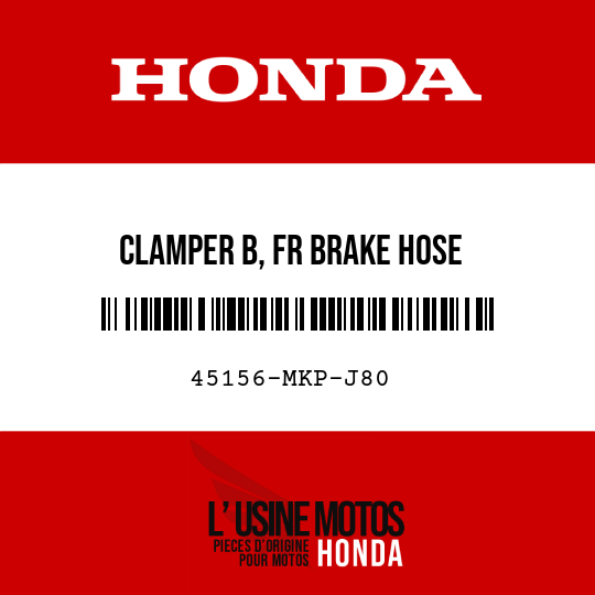 image de 45156-MKP-J80 CLAMPER B, FR BRAKE HOSE